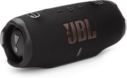Charge 6 - Portable Waterproof & Drop-Proof Bluetooth Speaker, Bold Pro Sound with AI Sound Boost, 28Hrs of Playtime, Built-In Powerbank & Comes with a Sturdy/Removable Carrying Strap (Black)