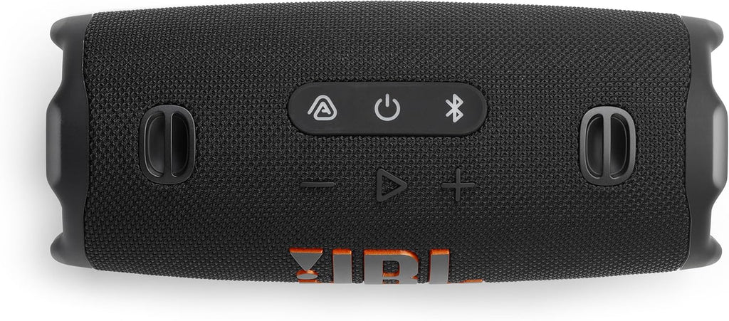Charge 6 - Portable Waterproof & Drop-Proof Bluetooth Speaker, Bold Pro Sound with AI Sound Boost, 28Hrs of Playtime, Built-In Powerbank & Comes with a Sturdy/Removable Carrying Strap (Black)