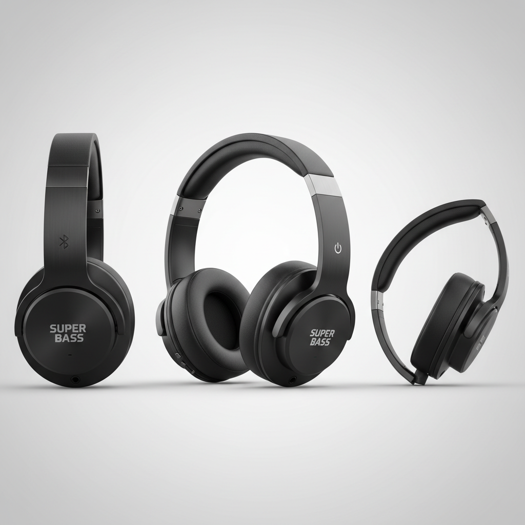 Super Bass Headphones - Multi Angle