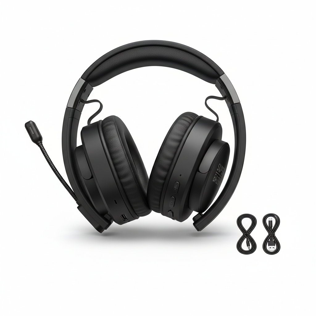 Super Bass Headphones - White BG