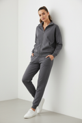 Two-Piece Tracksuit Set – Grey Lifestyle
